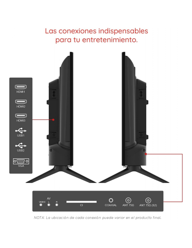 Televisor LED de 24 Pulgadas HD - LED-24 IV2...